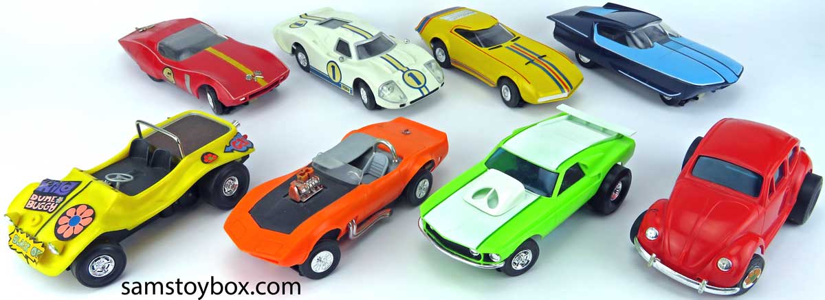 All Eight Amaze-A-Matics Cars