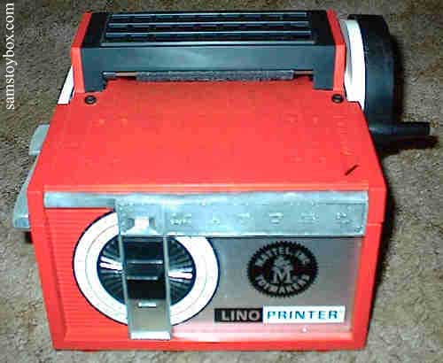 Mattel Linoprinter itself