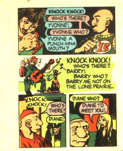 Joke page from Funny Li'l Joke Book Volume 39 of 44 - Knock-Knock Jokes, No. 2