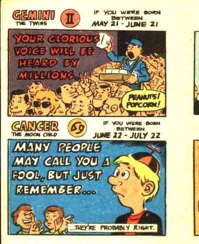 Joke page from Funny Li'l Joke Book Volume 42 of 44 - Crazy Horoscope, No. 2